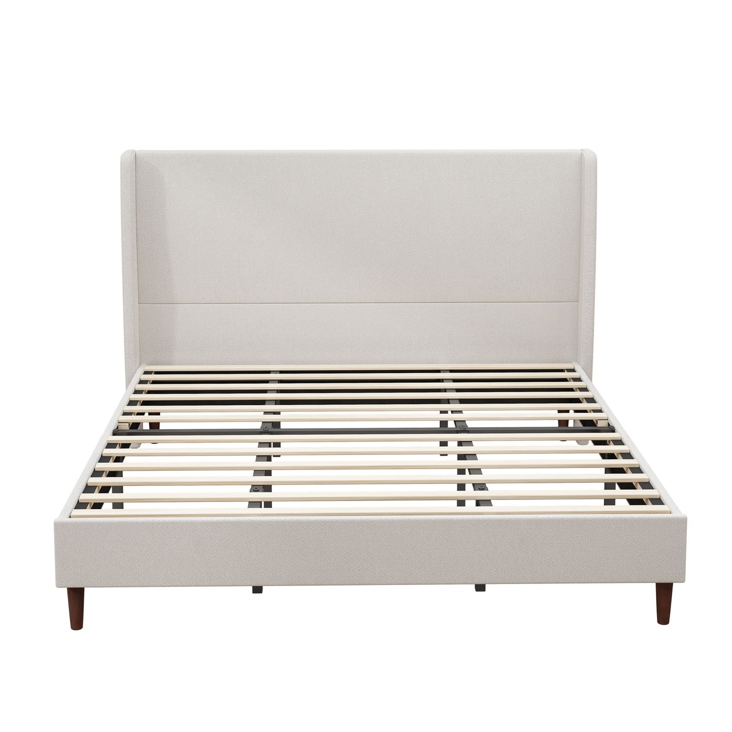 Upholstered Bed & High Headboard Design
