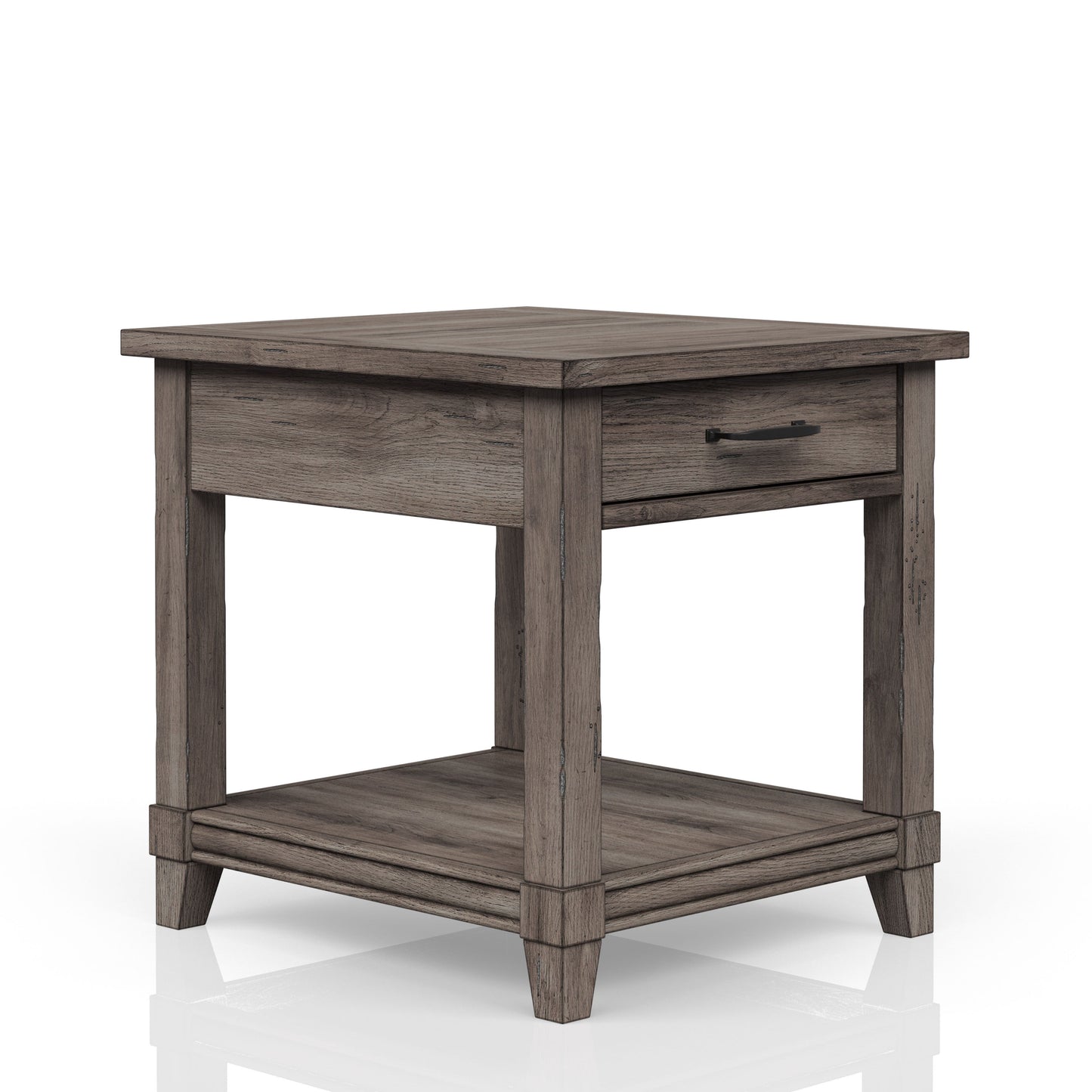Mesa auxiliar con cajón de almacenamiento Usn - Gris