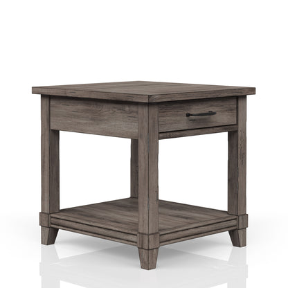 Mesa auxiliar con cajón de almacenamiento Usn - Gris