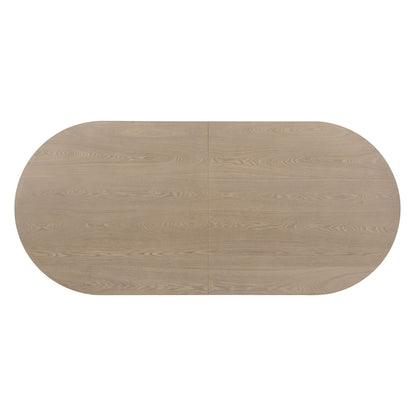Modern Rustic Oval Dining Table With Double Pedestal Base