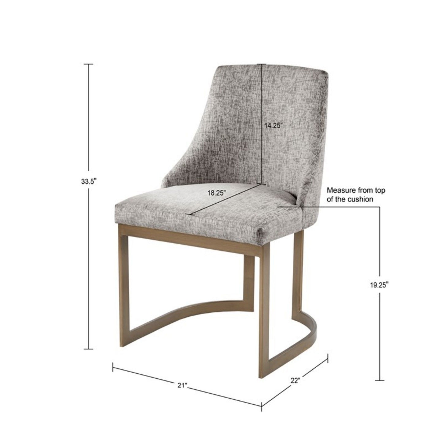 Contemporary Modern Accent Dining Chairs (Set of 2)