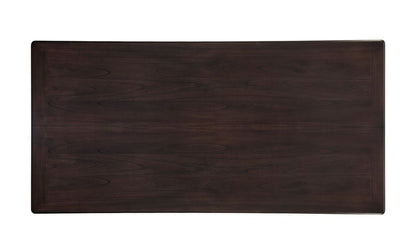 Mesa abatible con 4 taburetes - Marrón oscuro