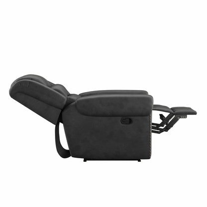 Reclining Console Loveseat - Gray