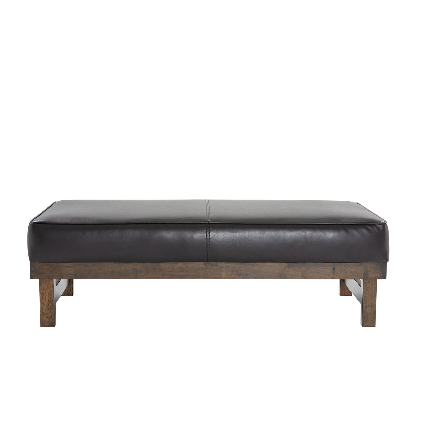 Modern Upholstered Cocktail Ottoman Bench With Cushion Top