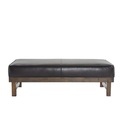 Modern Upholstered Cocktail Ottoman Bench With Cushion Top