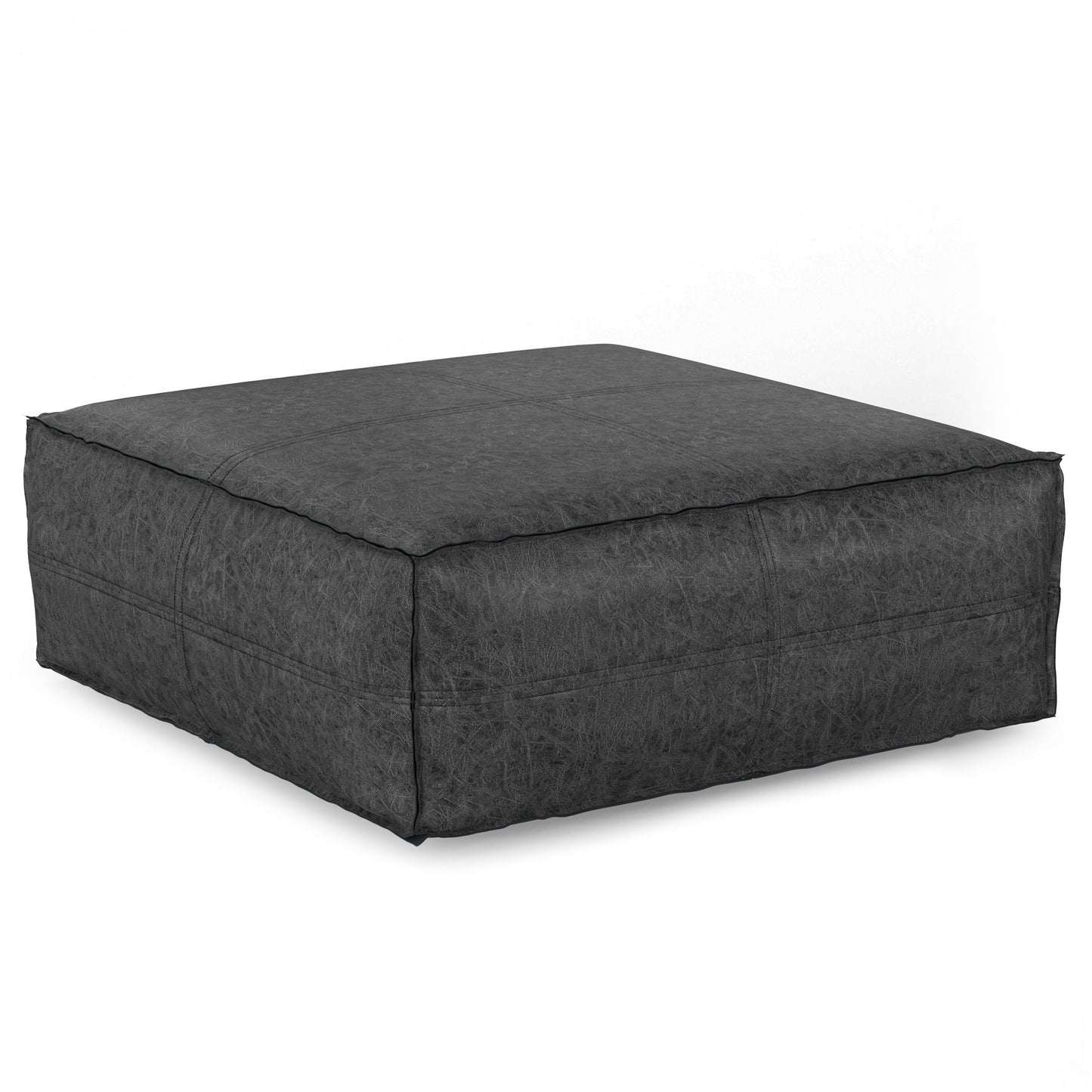 Brody - Puf cuadrado grande para mesa de centro