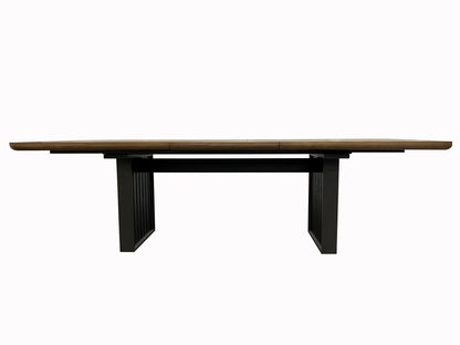 Mesa de pedestal doble Latte - Marrón claro