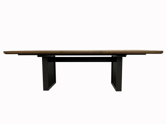 Mesa de pedestal doble Latte - Marrón claro