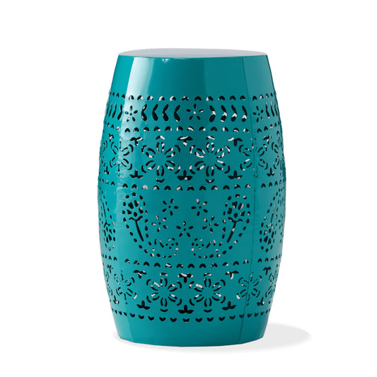 12" Outdoor Lace Cut Side Table
