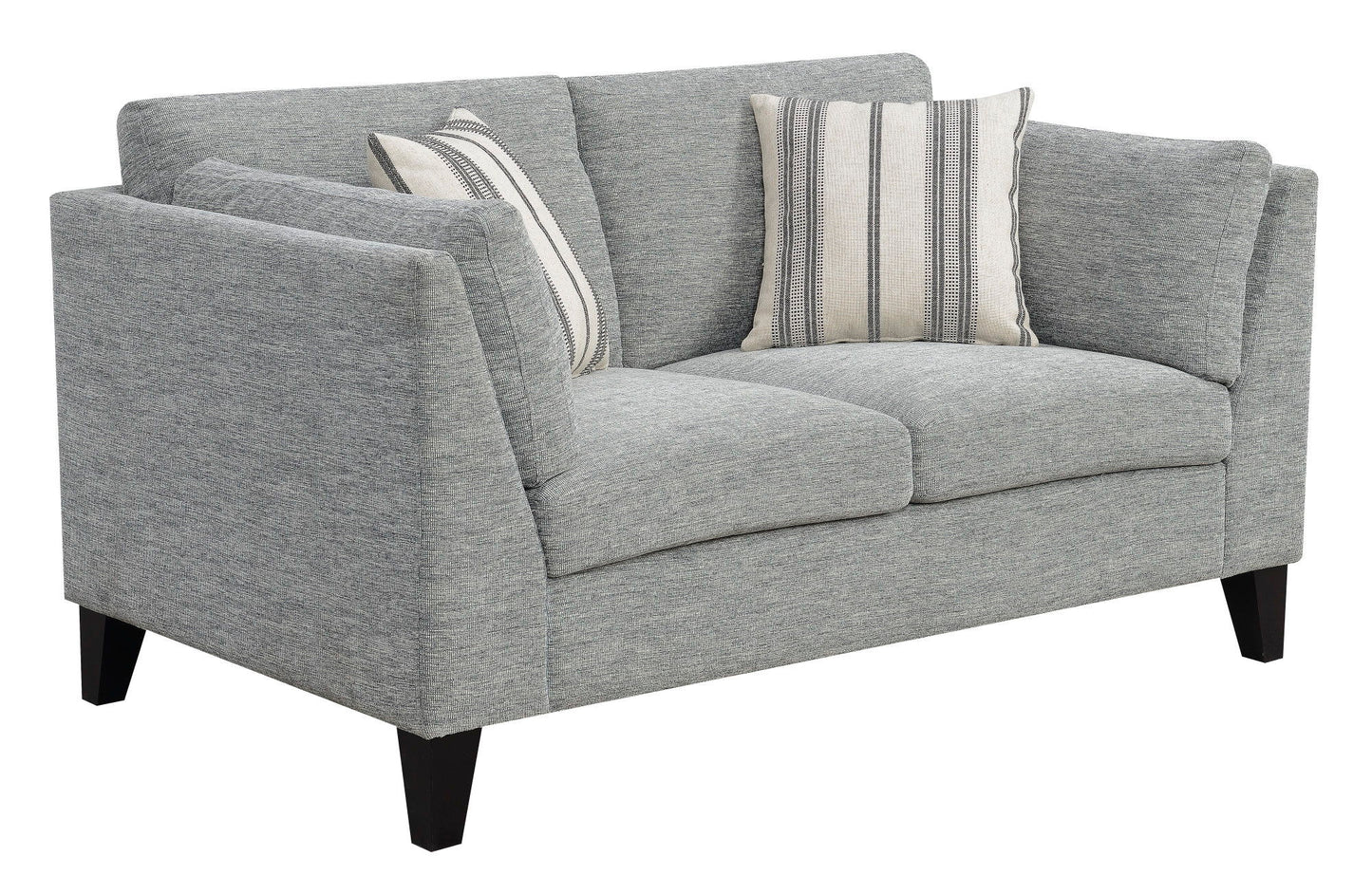 Loveseat - Gray - Wood