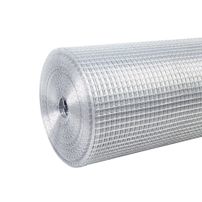 Galvanized Hardware Cloth, Gauge Welded Metal Wire Fence Roll For Garden And Animal Protection - Silver