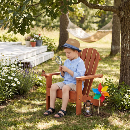 Kids Adirondack Chair For Indoor And Outdoor Use - Red