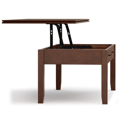 Artisan - Mesa de centro elevable - Marrón rojizo