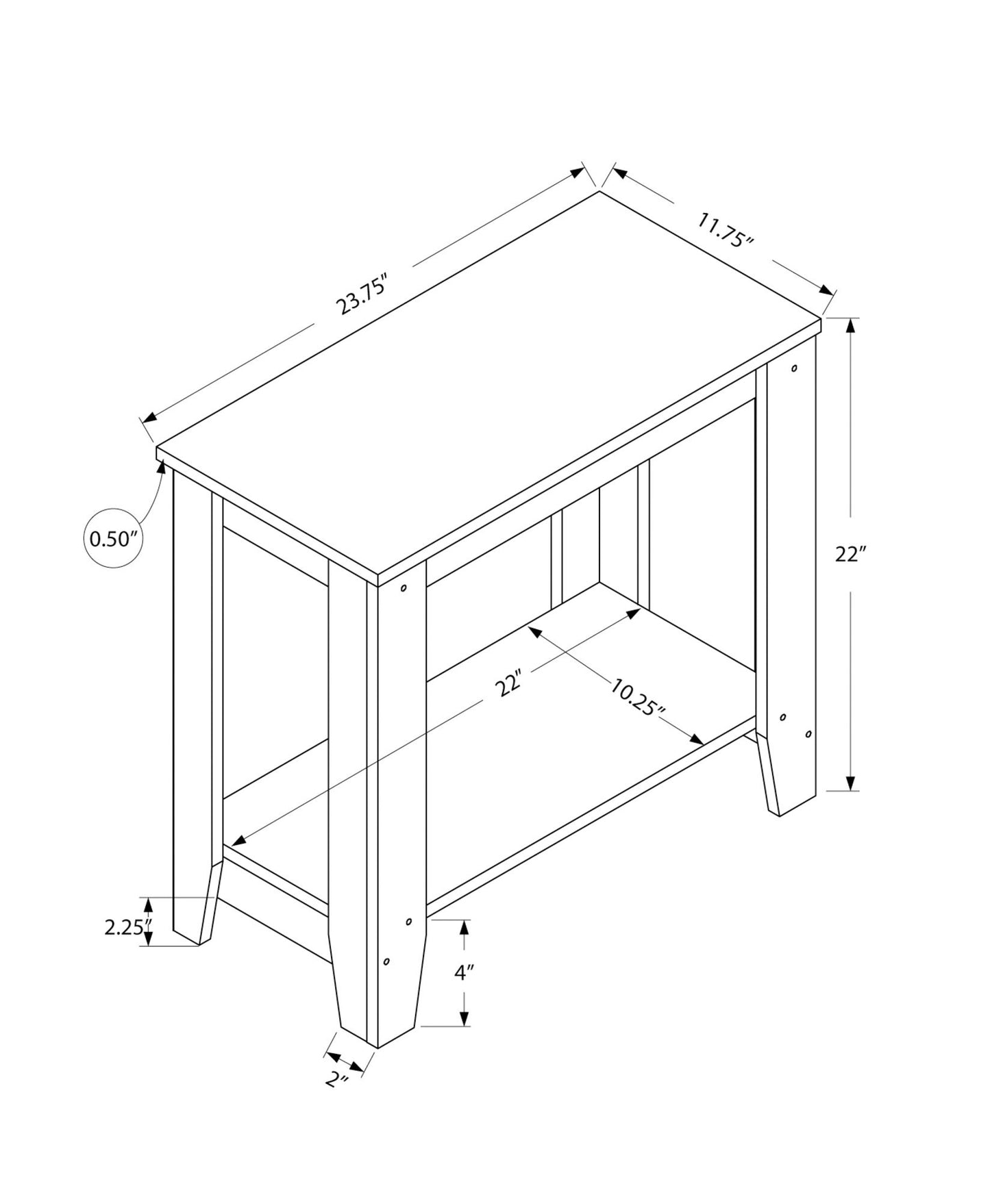 Mesa auxiliar para sala de estar