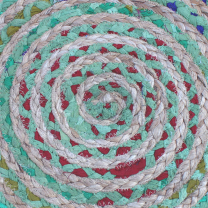 Margo - Puf redondo hecho a mano