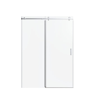 Frameless Single Sliding Shower Door, Sgcc Tempered Glass, Reversible