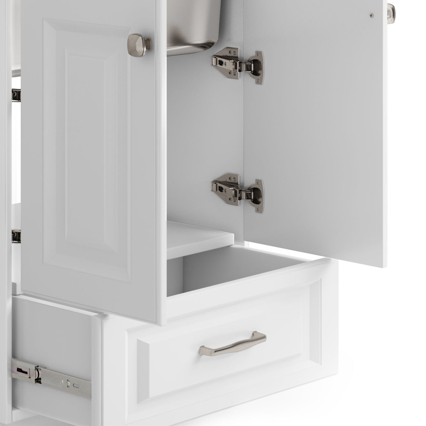 Lawrence - Mueble de lavandería con grifo y fregadero de acero inoxidable