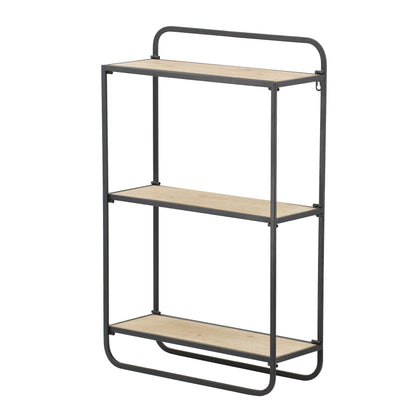 Estante de pared - Negro Marrón