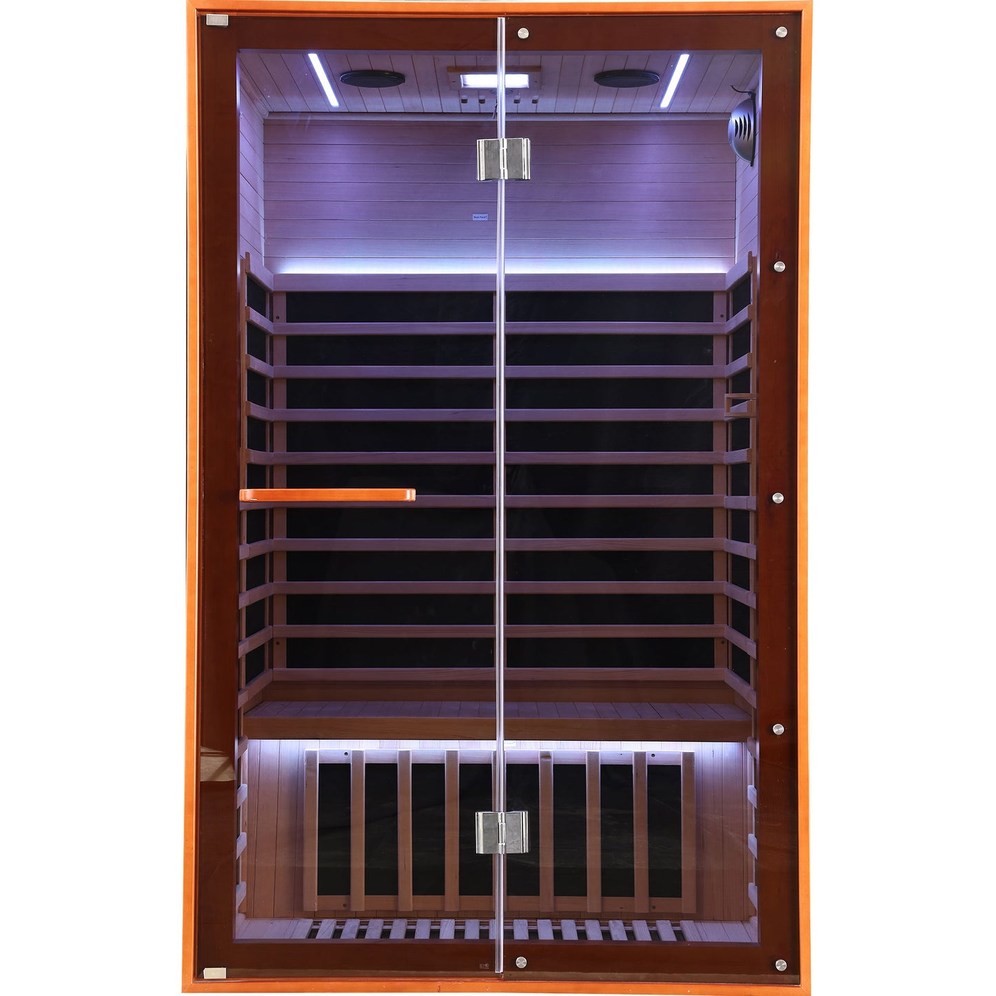 Double Sauna Room With Carbon Heating Plates - American White Oak