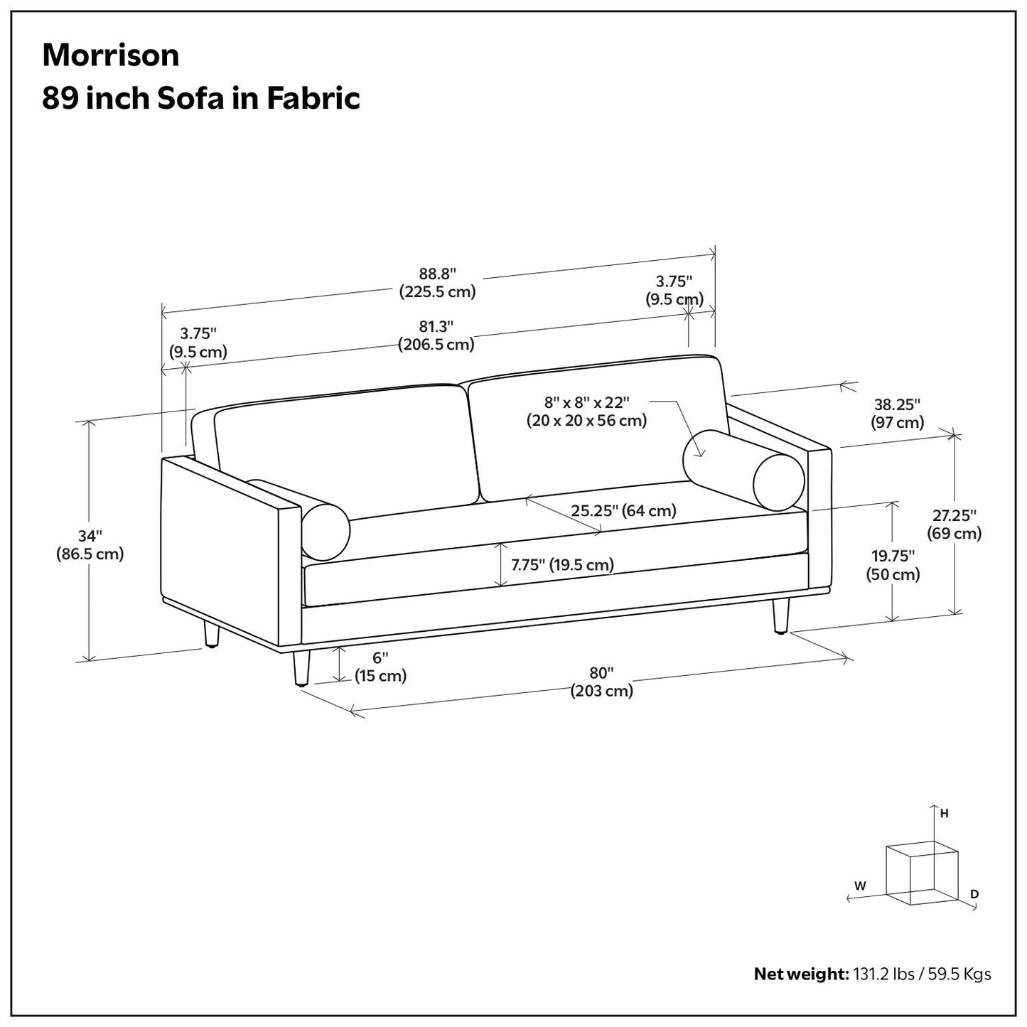 Morrison - Sofá tapizado
