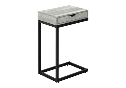 Mesa auxiliar en forma de C, diseño contemporáneo y elegante
