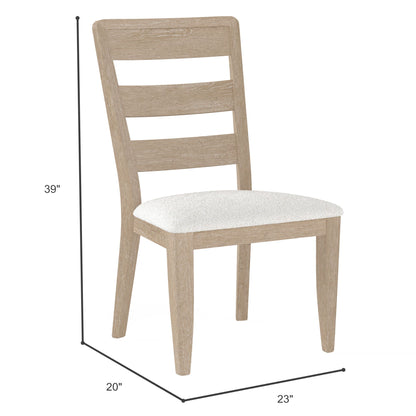 Clove - Silla de comedor tapizada (juego de 2) - Marrón