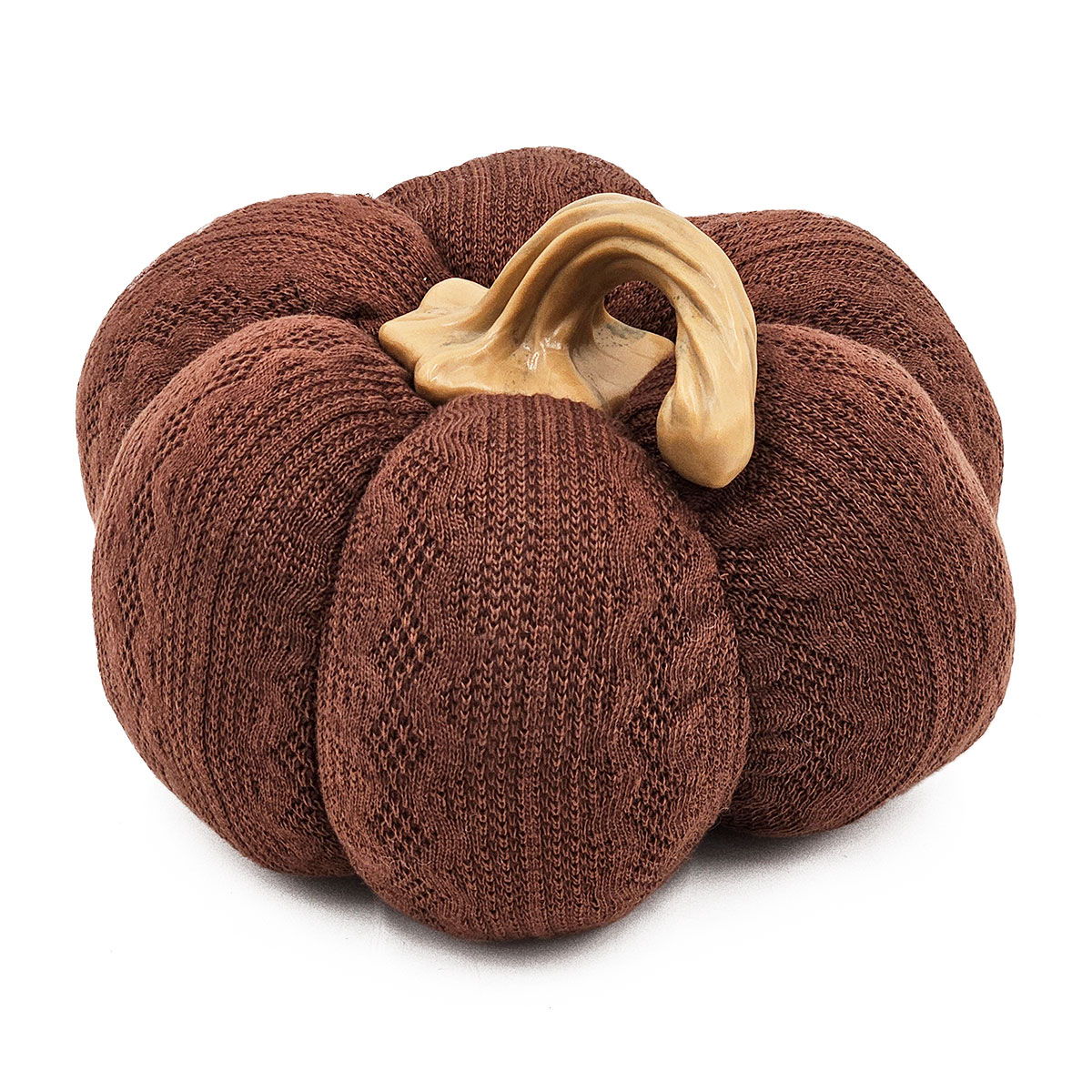 Adorno de calabaza para el Festival de la Cosecha, el Festival de Otoño y el Día de Acción de Gracias (juego de 2) - Marrón oscuro
