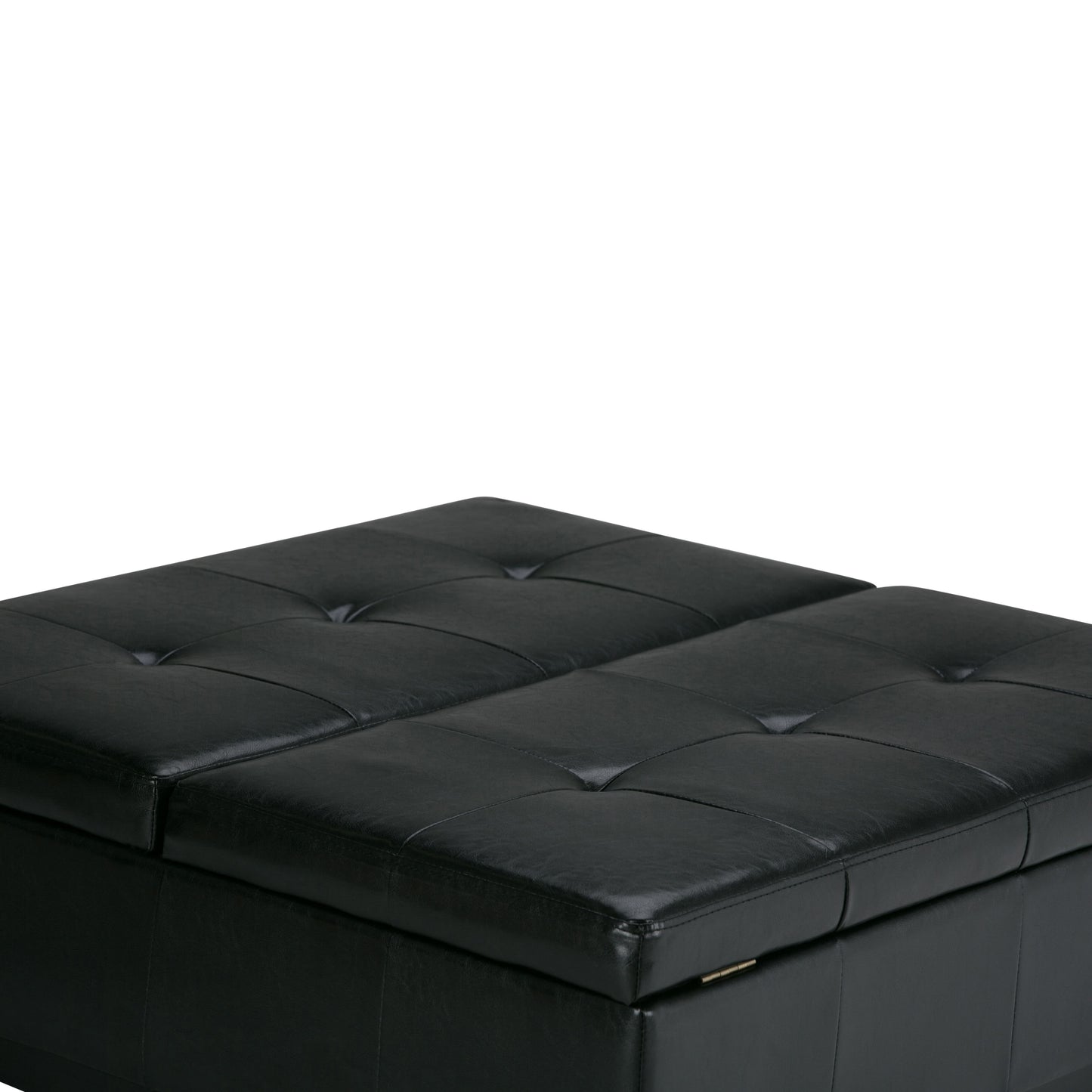 Dover - Mesa de centro elevable multifuncional con almacenamiento y otomana