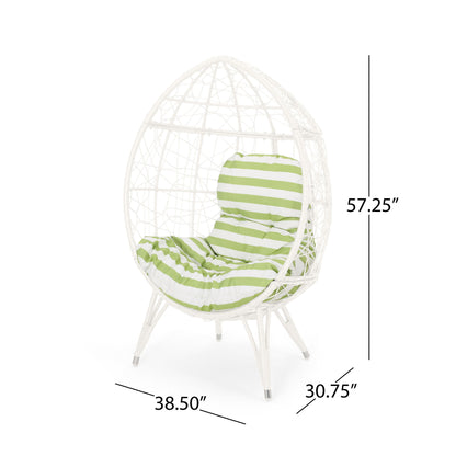 Cosmos - Round Hammered Iron Teardrop Chair