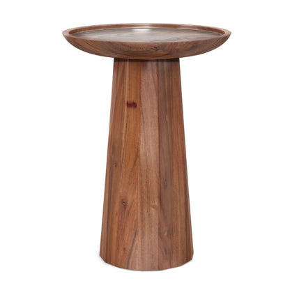 Dayton - Mesa auxiliar de madera hecha a mano