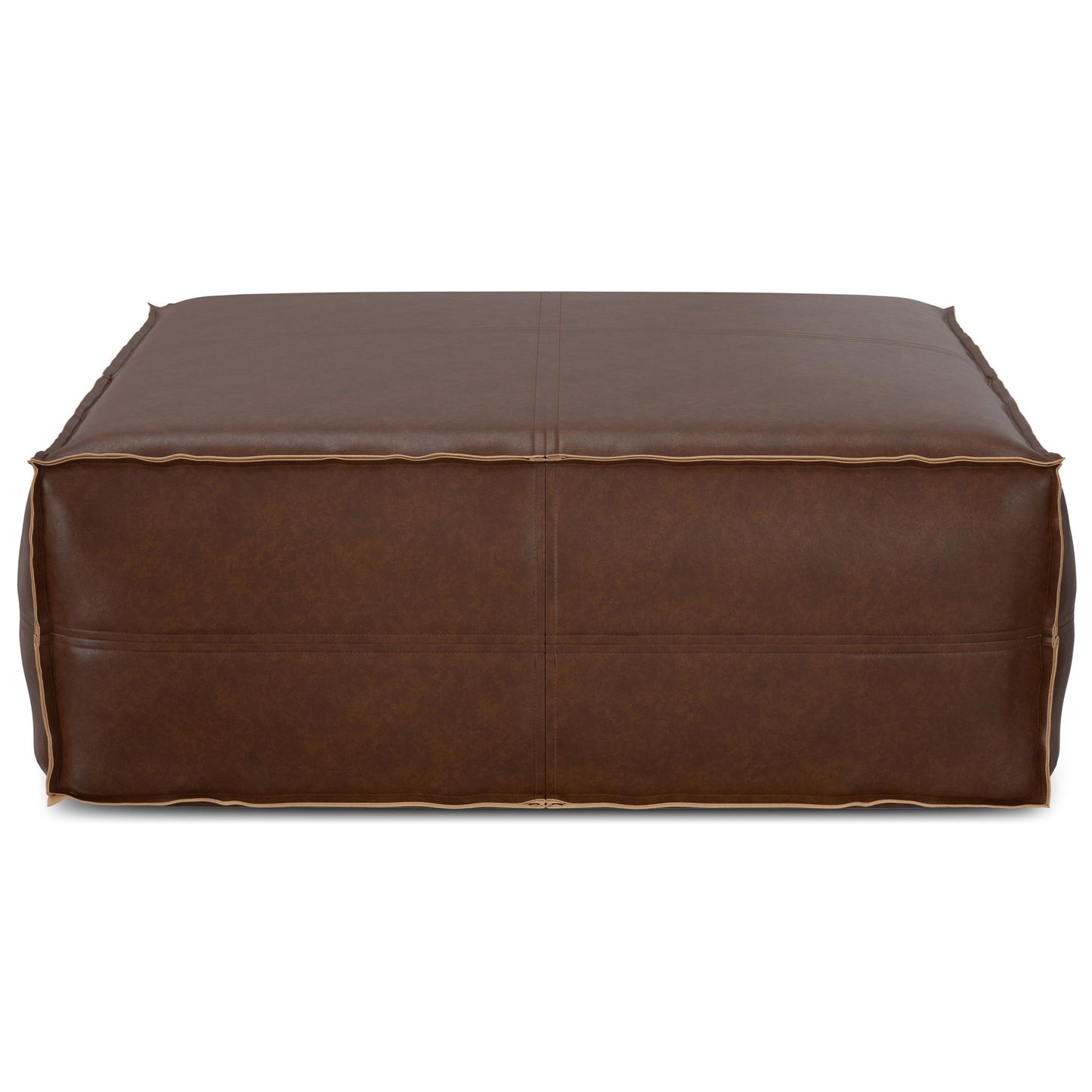 Brody - Puf cuadrado grande para mesa de centro