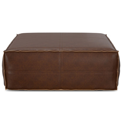 Brody - Puf cuadrado grande para mesa de centro