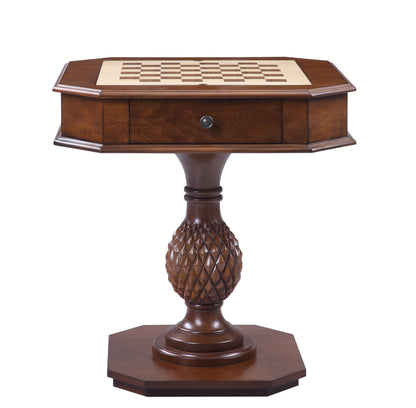 Mesa de ajedrez reversible Bishop con bandeja (dedos no incluidos) - Cereza