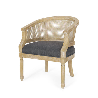 Curved Backrest Accent Chair