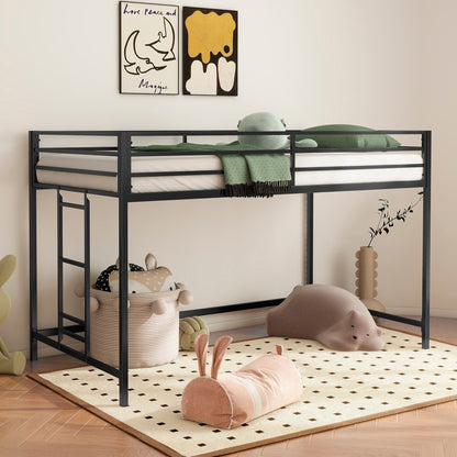 Adam - Litera doble tipo loft junior - Negro