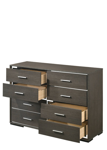 Escher - Cómoda - Gris/Roble