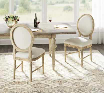 Upholstered Dining Chairs (Set of 2) - Brown
