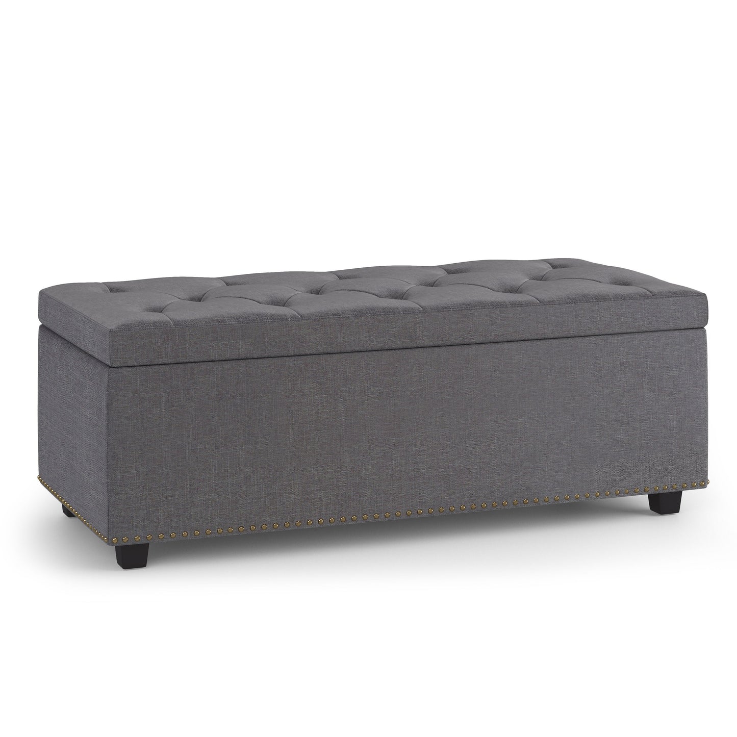 Hamilton - Otomana rectangular con tapa elevable y tapizada
