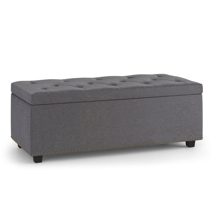 Hamilton - Otomana rectangular con tapa elevable y tapizada