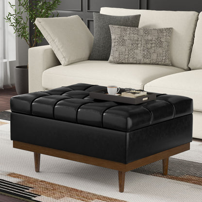 Mariah - Otomana elevable tapizada con almacenamiento