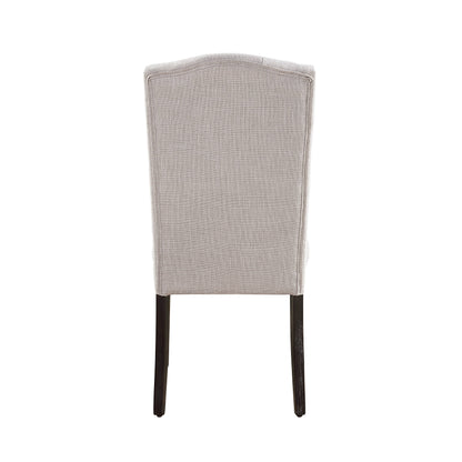 Gerardo - Silla de comedor de lino desgastado (juego de 2) - Beige