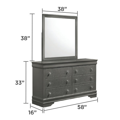 Blaze - Modern 6 Drawer Dresser