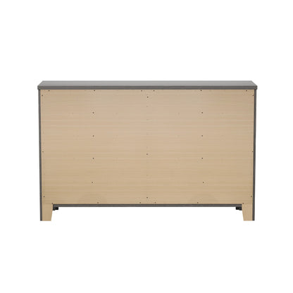 Stylish 6 Drawer Dresser - Brown - Wood