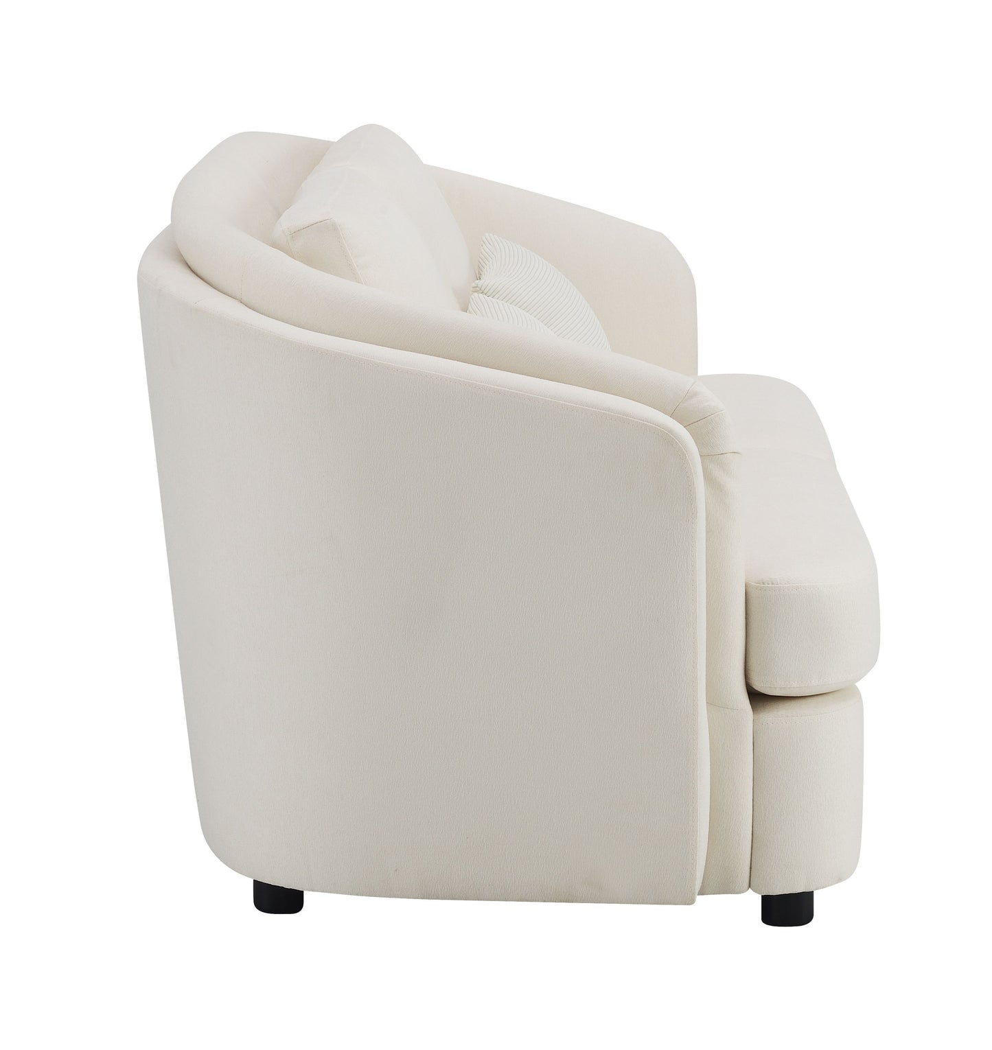 Mariko - Loveseat de lino con dos cojines - Beige