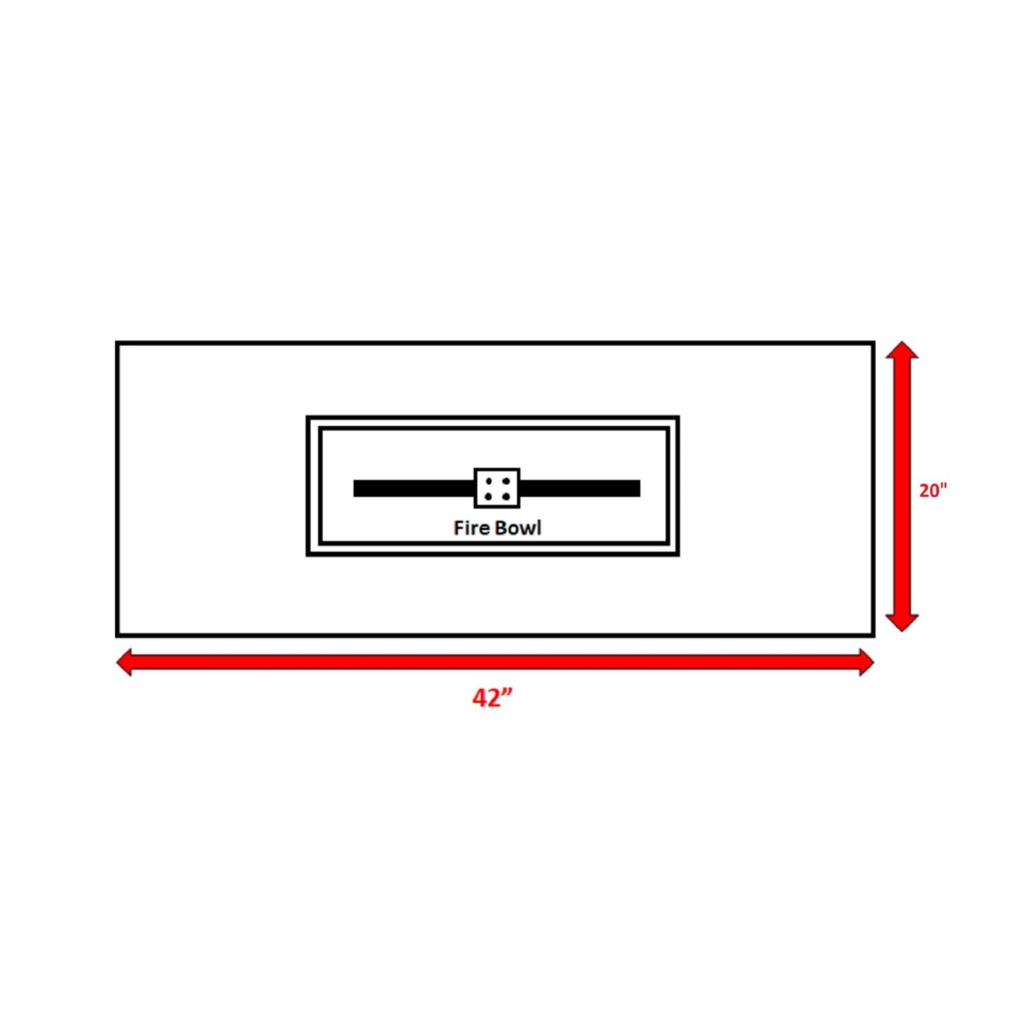 Reinforced - Propane Outdoor Fire Pit Table