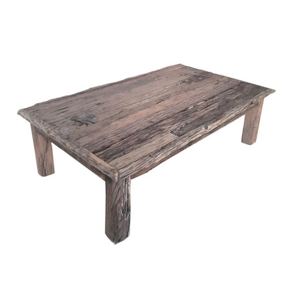 Mesa de centro rústica de madera
