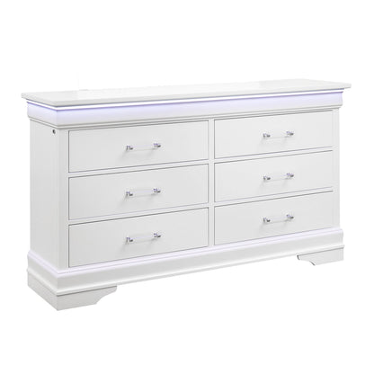 Charlston - 5 Piece Bedroom Set With LED Headboard