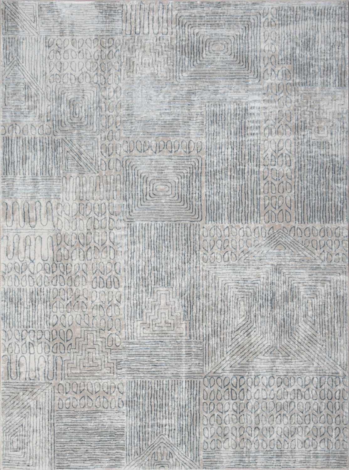 Elegancia - Alfombra de 1,60 m x 2,20 m - Azul