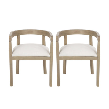 Contemporary Dining Chair Set With Armrests