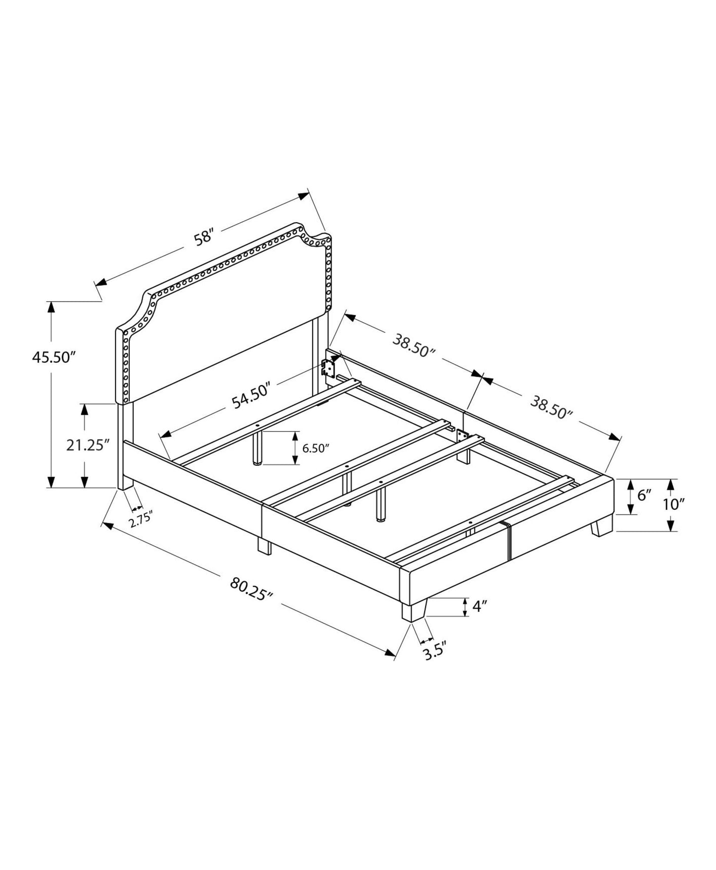 Cama tapizada, transicional